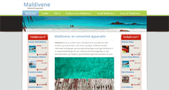 Desktop Screenshot of maldivene.net